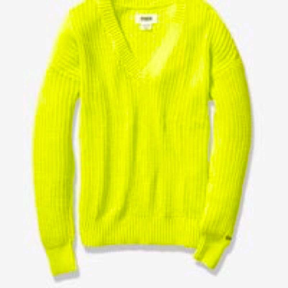 VS PINK V-NECK SWEATER NEW NWT VICTORIAS SECRET